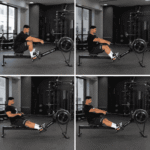 National Bodyline Air Rower Machine for Home Gym | Air Resistance Rowing Machine with Foldable Design, Chain Drive & LCD Monitor | 200kg Weight Capacity