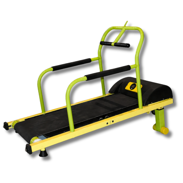 Kids manual treadmill for home use with safety handle and anti-slip belt