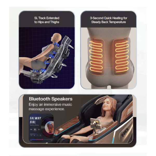 NB  L39MAX - Smart Massage Chair | Zero Gravity, SL Track, 3D Massage