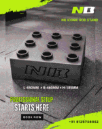 NB Iconic Rod Stand – 9 Rod Heavy Duty Barbell Storage